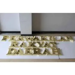 Huruf Letter Tembaga Kuningan Custom
